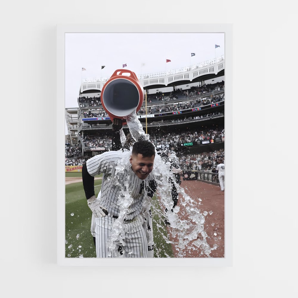 Poster Gleyber en Plein Lancer – affiche Baseball (vue 3)